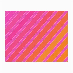 Pink elegant lines Small Glasses Cloth (2-Side)