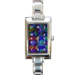 Pizap Com14604774942663 Rectangle Italian Charm Watch Front