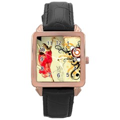 Pizap Com14369077462421 Rose Gold Leather Watch 