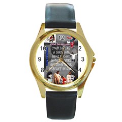 Picmix Com 5019458 Round Gold Metal Watch