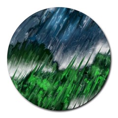 Bluegreen Round Mousepads by tsartswashington