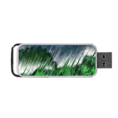 Bluegreen Portable Usb Flash (two Sides)