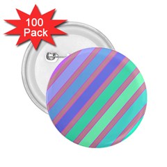 Pastel Colorful Lines 2 25  Buttons (100 Pack) 