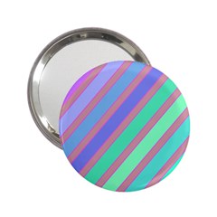 Pastel Colorful Lines 2 25  Handbag Mirrors by Valentinaart