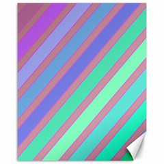 Pastel Colorful Lines Canvas 16  X 20  