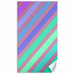 Pastel Colorful Lines Canvas 40  X 72  