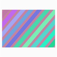 Pastel Colorful Lines Large Glasses Cloth (2-side) by Valentinaart