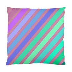 Pastel Colorful Lines Standard Cushion Case (two Sides)