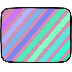 Pastel Colorful Lines Fleece Blanket (mini)