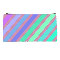 Pastel Colorful Lines Pencil Cases by Valentinaart