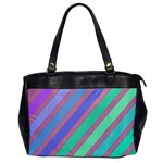 Pastel colorful lines Office Handbags Front