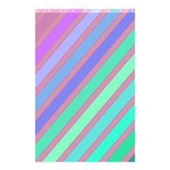 Pastel Colorful Lines Shower Curtain 48  X 72  (small)  by Valentinaart