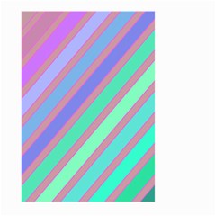 Pastel Colorful Lines Large Garden Flag (two Sides) by Valentinaart