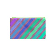 Pastel Colorful Lines Cosmetic Bag (xs) by Valentinaart