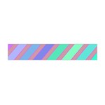 Pastel colorful lines Flano Scarf (Mini) Front