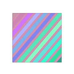 Pastel Colorful Lines Satin Bandana Scarf by Valentinaart