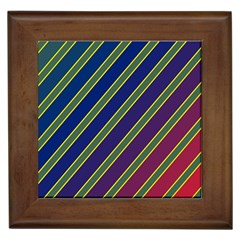 Decorative Lines Framed Tiles by Valentinaart