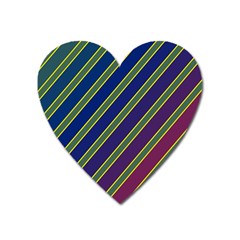 Decorative Lines Heart Magnet