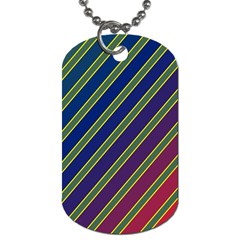 Decorative Lines Dog Tag (one Side)