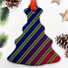 Decorative Lines Christmas Tree Ornament (2 Sides)