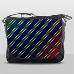 Decorative Lines Messenger Bags