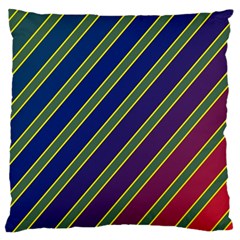 Decorative Lines Large Cushion Case (one Side)