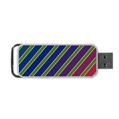 Decorative Lines Portable Usb Flash (one Side)