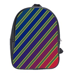 Decorative Lines School Bags (xl)  by Valentinaart