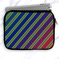 Decorative Lines Apple Ipad 2/3/4 Zipper Cases by Valentinaart