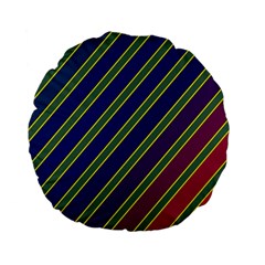 Decorative Lines Standard 15  Premium Flano Round Cushions by Valentinaart