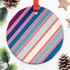 Colorful Lines Ornament (round) 