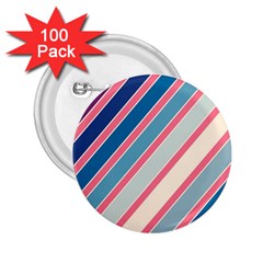 Colorful Lines 2 25  Buttons (100 Pack) 