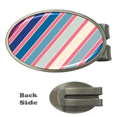 Colorful Lines Money Clips (oval) 