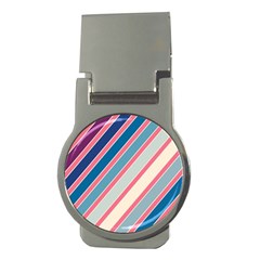 Colorful Lines Money Clips (round) 