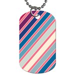 Colorful lines Dog Tag (Two Sides) Back