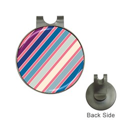 Colorful Lines Hat Clips With Golf Markers