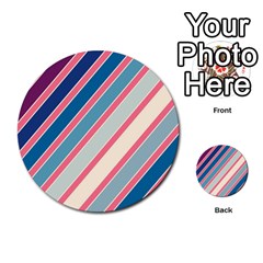 Colorful Lines Multi-purpose Cards (round) 