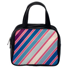 Colorful Lines Classic Handbags (one Side)