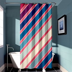 Colorful Lines Shower Curtain 36  X 72  (stall)  by Valentinaart