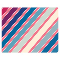 Colorful Lines Double Sided Flano Blanket (medium) 