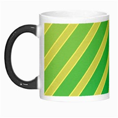 Green And Yellow Lines Morph Mugs