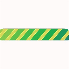 Green And Yellow Lines Small Bar Mats