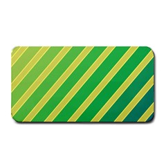 Green And Yellow Lines Medium Bar Mats