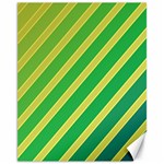 Green and yellow lines Canvas 11  x 14   10.95 x13.48  Canvas - 1