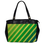 Green and yellow lines Office Handbags Front