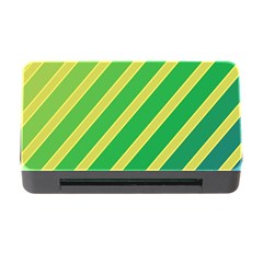 Green And Yellow Lines Memory Card Reader With Cf