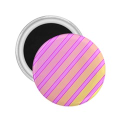 Pink And Yellow Elegant Design 2 25  Magnets