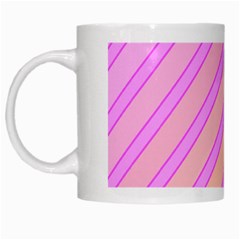 Pink And Yellow Elegant Design White Mugs by Valentinaart