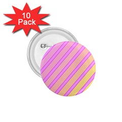 Pink And Yellow Elegant Design 1 75  Buttons (10 Pack)