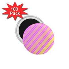 Pink And Yellow Elegant Design 1 75  Magnets (100 Pack)  by Valentinaart